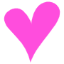 Hand Drawn Pink Heart Drawing free icon for commercial use