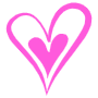 Hand Drawn Pink Heart Drawing free icon for commercial use
