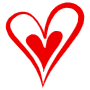 Hand Drawn Red Heart Drawing free icon for commercial use