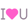 I Love You Message And Pink Heart free icon for commercial use