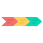 Infographic Arrow Flow Chart icon