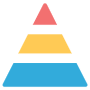 Infographic Pyramid Chart free icon for commercial use