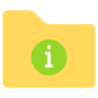 Information And User Guide Yellow Folder free icon for commercial use