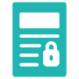 Information Security Green File Padlock free icon for commercial use