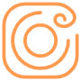 Instagram Aesthetic Orange Line free icon for commercial use