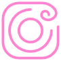 Instagram Aesthetic Pink Line free icon for commercial use