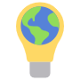 Light Bulb Blue Globe free icon for commercial use