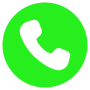 Light Green Phone Call Circle Round free icon for commercial use