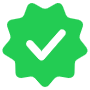 Light Green Verified Sign And Tick free icon for commercial use