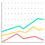 Line Chart Infographic Element free icon for commercial use