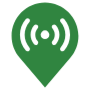 Live Location Placeholder Pin Dark Green free icon for commercial use