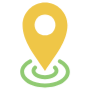 Live Location Placeholder Position Light Yellow free icon for commercial use