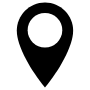 Location Black And White Placeholder Pin free icon for commercial use