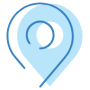 Location Blue Aesthetic Placeholder free icon for commercial use