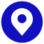 Location Dark Blue Circle free icon for commercial use
