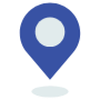 Location Dot Placeholder Dark Blue free icon for commercial use