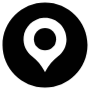 Location Map Marker Round Black free icon for commercial use