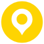 Location Map Marker Round Yellow free icon for commercial use