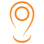 Location Orange Aesthetic Placeholder Outline free icon for commercial use
