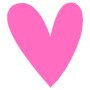 Love Hand Drawn Pink Heart Symbol free icon for commercial use