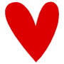Love Hand Drawn Red Heart Symbol free icon for commercial use