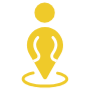 My Location Placeholder Person Yellow free icon for commercial use