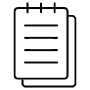 Notepad Text Black Outline List free icon for commercial use