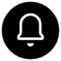 Notification Remind Black Circle icon