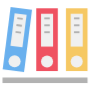 Organized Office Folders free icon for commercial use