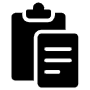 Paste To Black Clipboard free icon for commercial use