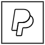 Paypal Black Square Outline Logo free icon for commercial use