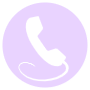 Phone Aesthetic Pastel Purple Round Circle free icon for commercial use
