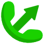 Phone Call And Green Arrow free icon for commercial use