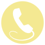 Phone Contact Aesthetic Pastel Yellow Round Circle free icon for commercial use
