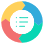 Pie Chart And Arrows free icon for commercial use
