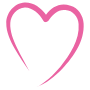 Pink Heart Aesthetic Outline free icon for commercial use