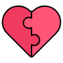 Pink Heart Puzzle Jigsaw icon