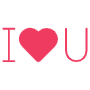 Pink I Love You Message free icon for commercial use