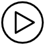 Play Button Black Outline Circle icon