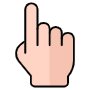 Point Finger Up free icon for commercial use
