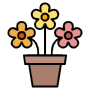 Potted Flowers Or Gardening free icon for commercial use