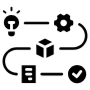 Production Plan Road Map Strategy Black free icon for commercial use