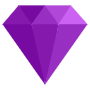 Purple Diamond Stone free icon for commercial use