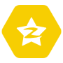 Qzone Hexagon Yellow Logo icon