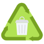 Recycling Waste Or Garbage Bin icon