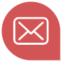 Red Email Chat Bubble free icon for commercial use