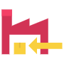 Red Factory Import And Warehouse free icon for commercial use