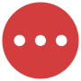Red More Symbol Three Dots Circle Button free icon for commercial use