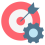 Red Target Goal Settings free icon for commercial use