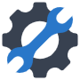 Repairing Service Wrench And Gear free icon for commercial use